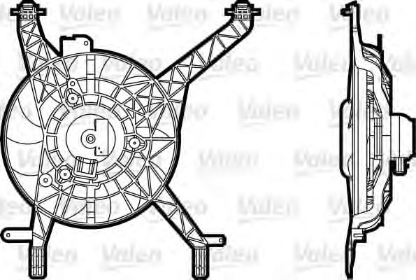Ventilador elétrico de esfriamento montado (motor + roda de aletas) Ford 1557574 preço, a partir de 91,80 USD