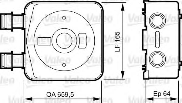 227554 Peugeot/Citroen Radiador de esfriamento, Caixa Automática de Mudança
