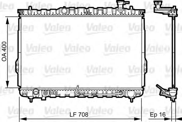 Compre 2531026000AT Hyundai/Kia Radiador de esfriamento de motor