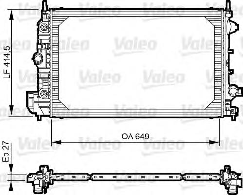 Radiador de esfriamento de motor NRF 53132