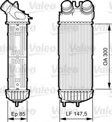 Radiador de intercooler 067006N Dasis