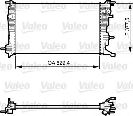 214761077R Renault (RVI) Radiador de esfriamento de motor