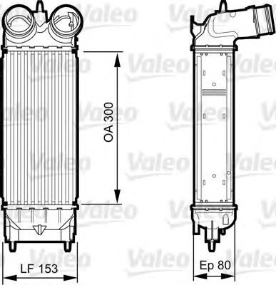 P9684946380 Peugeot/Citroen Radiador de intercooler