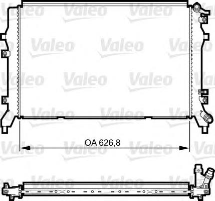 1K0121251EC VAG Radiador de esfriamento de motor
