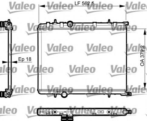 Compre 1610008180 Peugeot/Citroen Radiador de esfriamento de motor