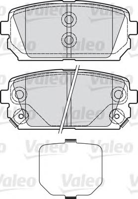 Sapatas do freio traseiras de disco VALEO 598945 preço, a partir de 28,94 USD