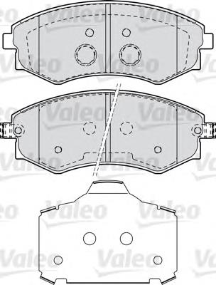 Sapatas do freio dianteiras de disco VALEO 598870 preço, a partir de 37,55 USD