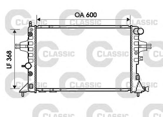 Compre 1300407 Opel Radiador de esfriamento de motor