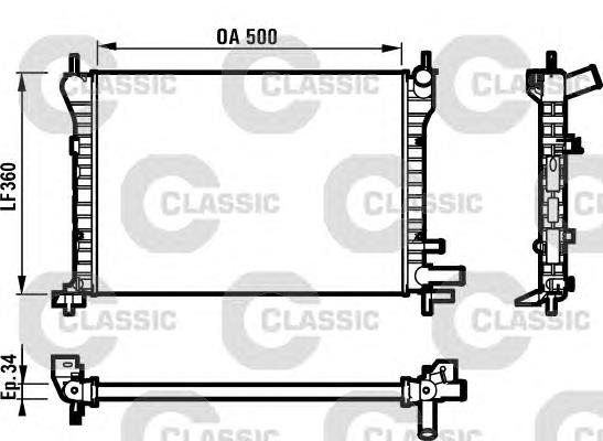 Radiador de esfriamento de motor Ford 96FB8005CC preço, a partir de 59,60 USD