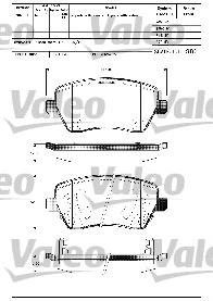 D10601HA7B Nissan/Infiniti Sapatas do freio dianteiras de disco