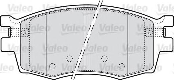 Sapatas do freio dianteiras de disco VALEO 598868 preço, a partir de 29,40 USD