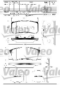 Sapatas do freio dianteiras de disco Mitsubishi MR334953 preço, a partir de 23,72 USD