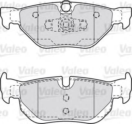 Sapatas do freio traseiras de disco VALEO 598703 preço, a partir de 33,21 USD