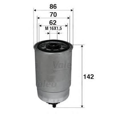 Compre 587725 VALEO Filtro de combustível
