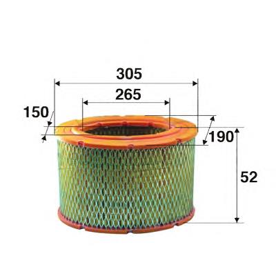 Filtro de ar 8933001795 Renault (RVI)