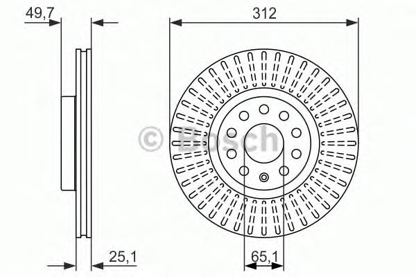 Compre 0986479932 Bosch Disco do freio dianteiro