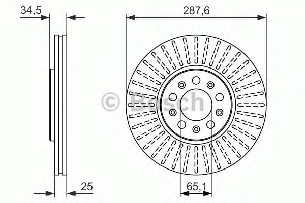 Compre 0986479914 Bosch Disco do freio dianteiro