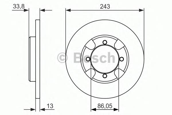 Disco do freio dianteiro Mitsubishi MB316676