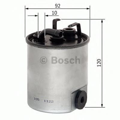 Filtro de combustível F026402003 Bosch