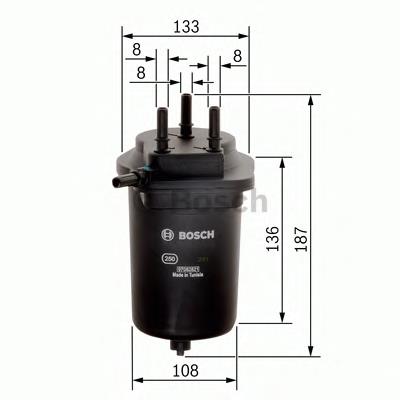 Filtro de combustível 8671019208 Renault (RVI)