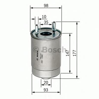 Filtro de combustível F026402067 Bosch
