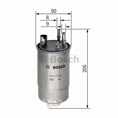 Filtro de combustível F026402054 Bosch