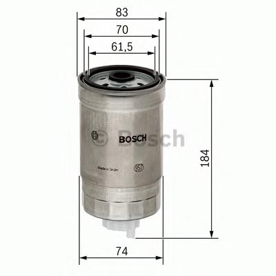 Filtro de combustível 1457434293 Bosch