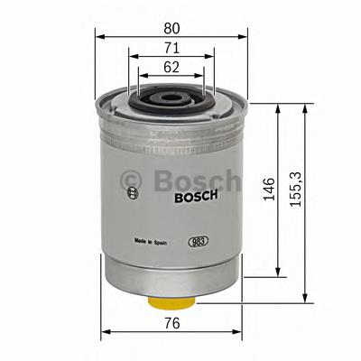 Filtro de combustível 1457434447 Bosch