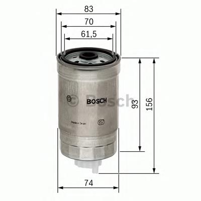Filtro de combustível 1457434106 Bosch