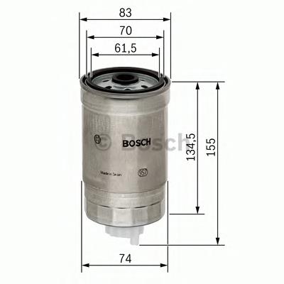Filtro de combustível 1457434105 Bosch