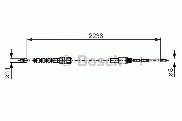 Cabo traseiro direito/esquerdo do freio de estacionamento Peugeot/Citroen 9899992480 preço, a partir de 20,25 USD