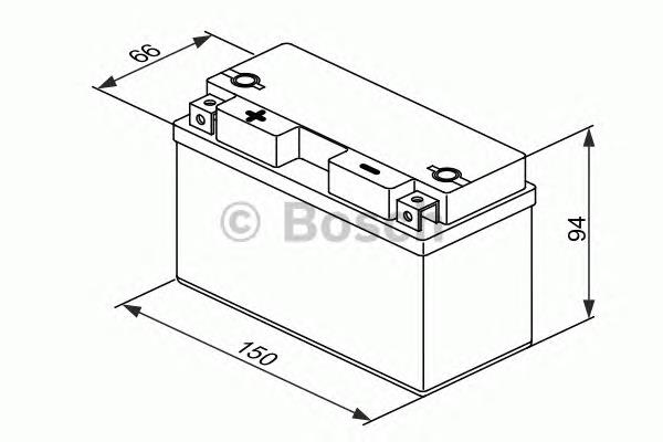 Bateria recarregável (PILHA) 0092M60080 Bosch