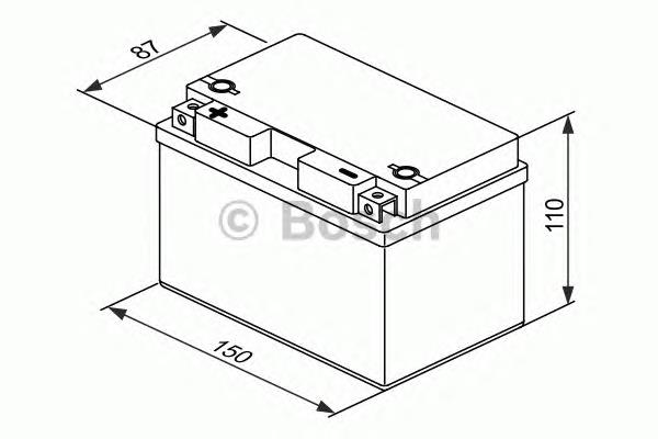 Bateria recarregável (PILHA) 0092M60120 Bosch