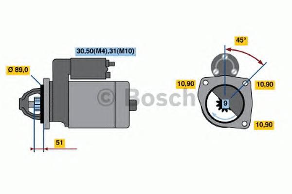Motor de arranco Mahle Original MS271