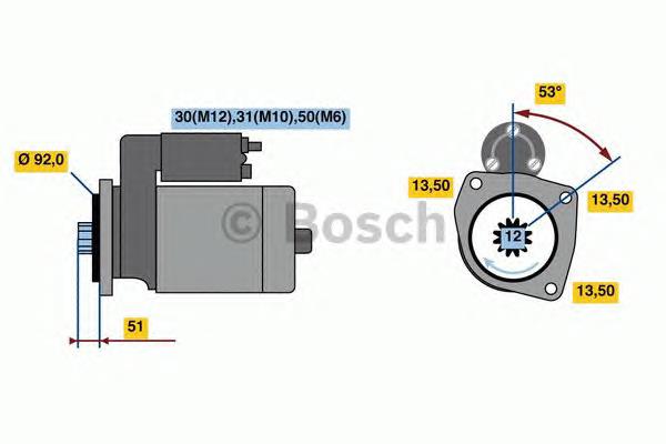 Motor de arranco Volvo 3964839