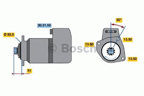 Motor de arranco 1357709 Volvo
