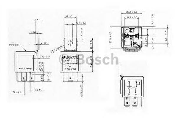 Compre 0332014125 Bosch Relê de pisca-pisca
