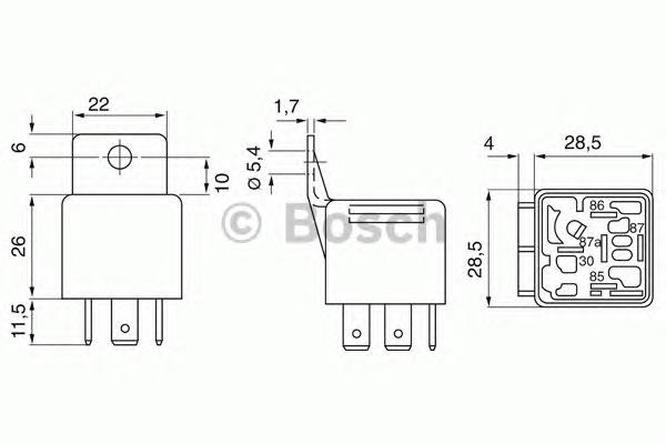 Relê de ventilador Bosch 0332209150 preço, a partir de 5,51 USD