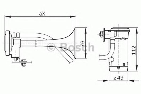 Compre 0328003024 Bosch Sinal sonoro (cláxon)