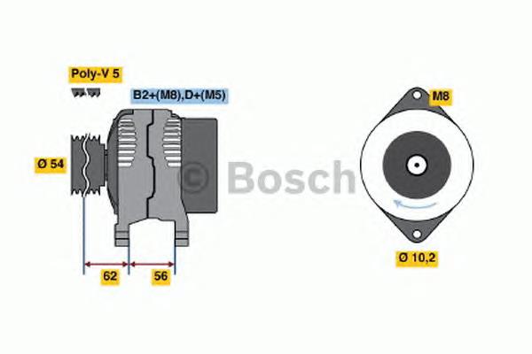 6204123 Opel Gerador