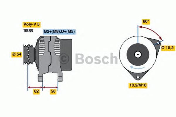 Gerador 0124425024 Bosch