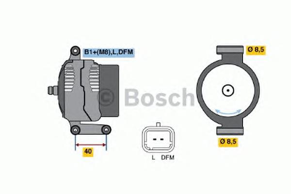 Gerador 0124325185 Bosch