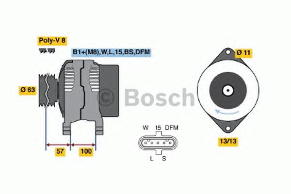 Gerador Bosch 0124555028