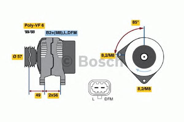 Gerador 0124525097 Bosch