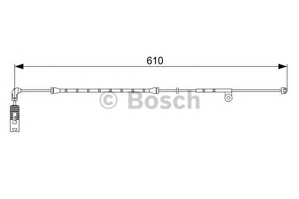 Sensor dianteiro de desgaste das sapatas do freio 44354 Febi