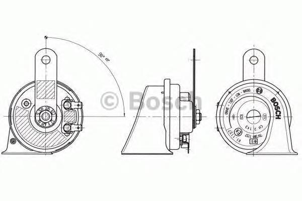 Sinal sonoro (cláxon) 7700425726 Renault (RVI)