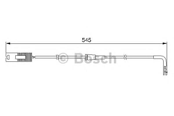 Sensor traseiro de desgaste das sapatas do freio 1987474940 Bosch