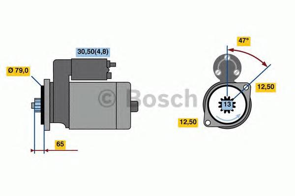 0AM911023FX VAG Motor de arranco