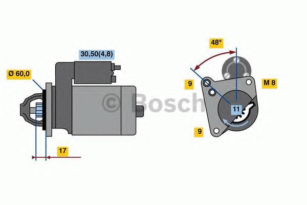 Motor de arranco BMW 12417616698