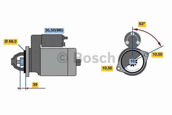 Compre 1986S00843 Bosch Motor de arranco